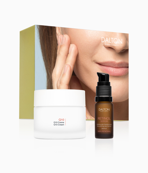 Hautpflege Set mit Produkten gegen müde Haut