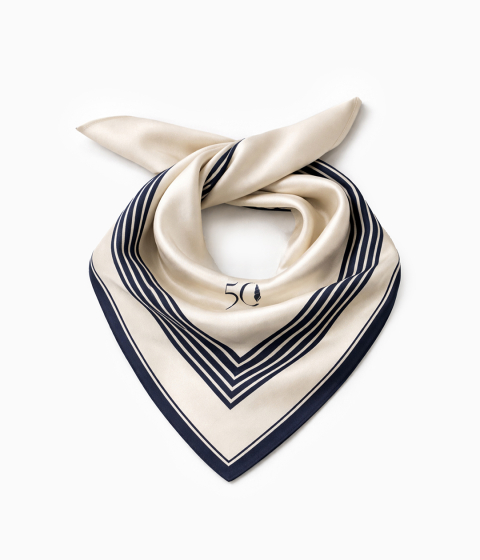 DALTON anniversary satin scarf