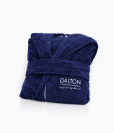DALTON anniversary bathrobe in navy blue