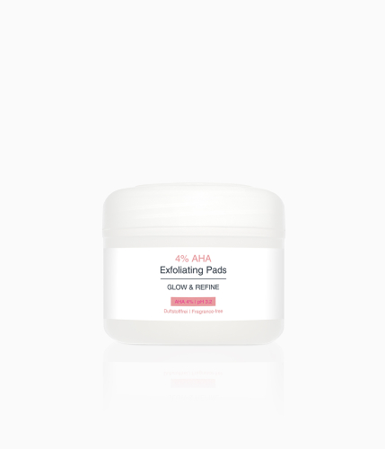 At-home AHA fruit acid facial peel to treat underground pimples