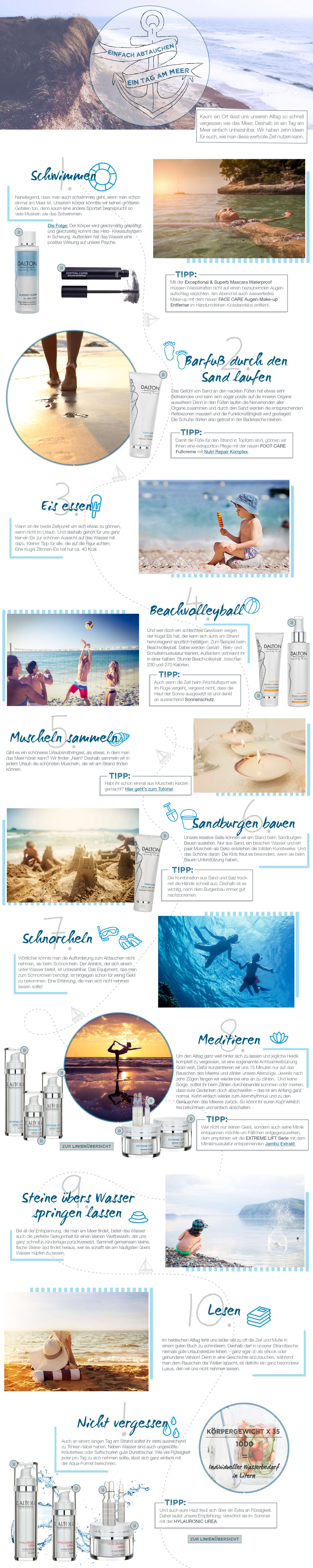 Themenwelt Einfach abtauchen - Ein Tag an Meer Unsere Lieblingsprodukte für einen Tag am Meer