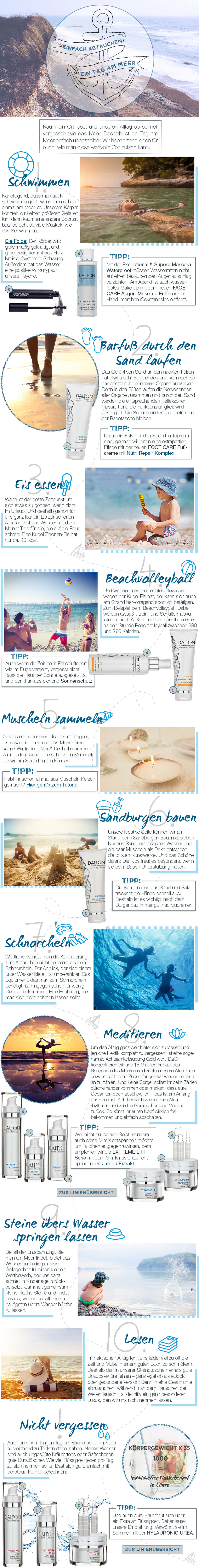 Themenwelt Einfach abtauchen - Ein Tag an Meer Unsere Lieblingsprodukte für einen Tag am Meer
