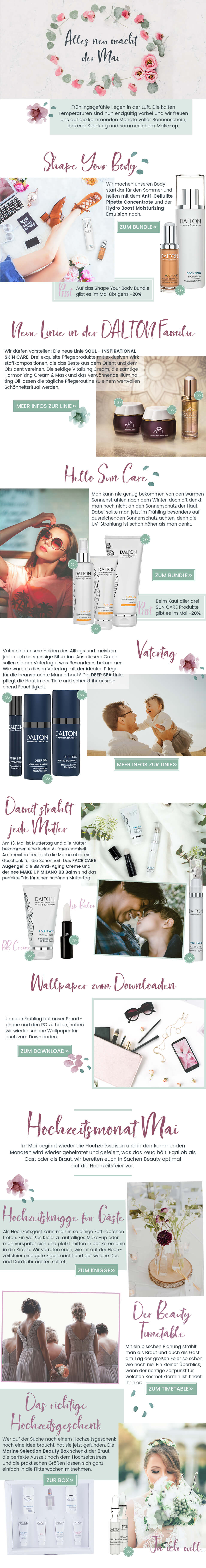 Themenwelt Alles neu macht der Mai Mit Dalton für die Hochzeitssaison vorbereiten