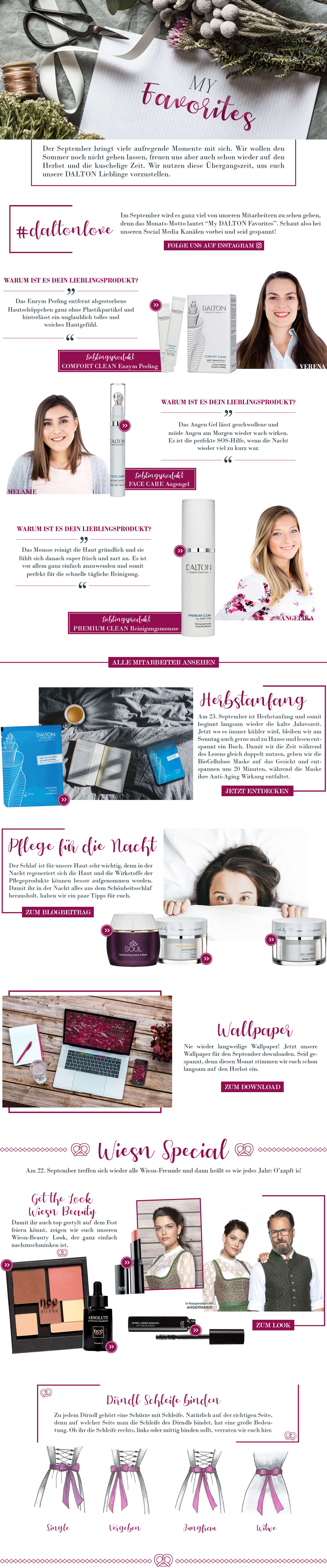 Themenwelt My Favorites Unsere DALTON Lieblingsprodukte