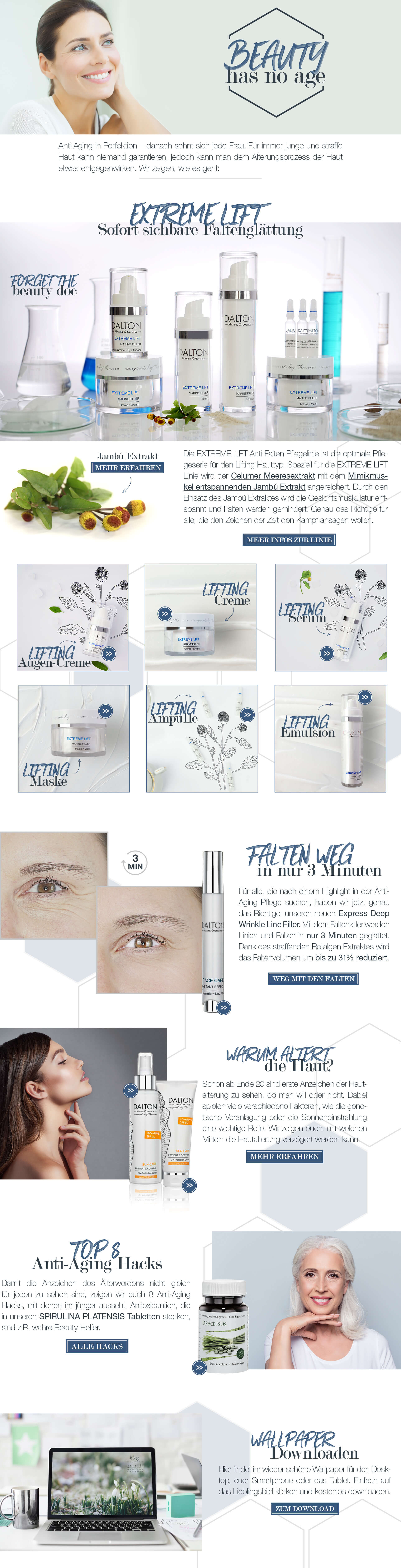 Themenwelt Beauty has no age Beauty-Tipps gegen Hautalterung mit der Extreme Lift