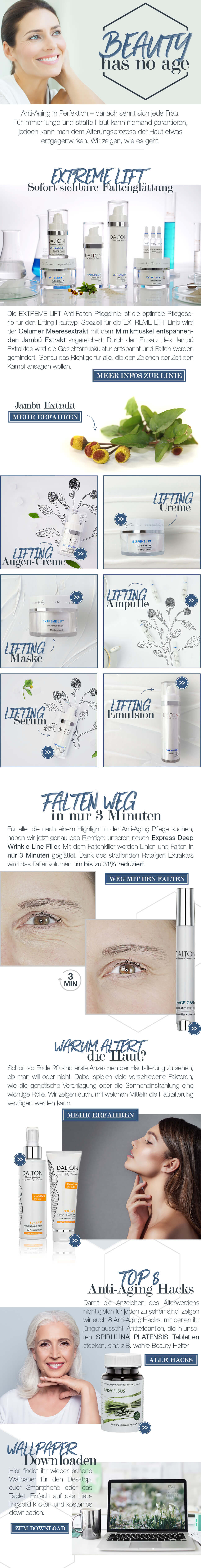 Themenwelt Beauty has no age Beauty-Tipps gegen Hautalterung mit der Extreme Lift