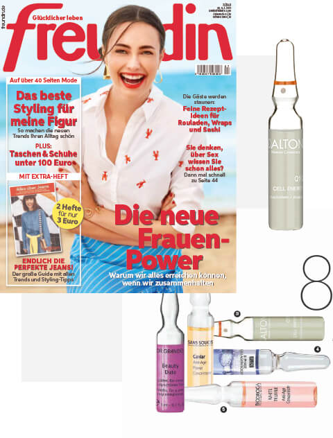 Erfrischende Q10 Anti-Aging Ampullen gegen müde Haut