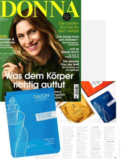 Feuchtigkeitsspendende und aufpolsternde Anti-Aging Tuchmaske