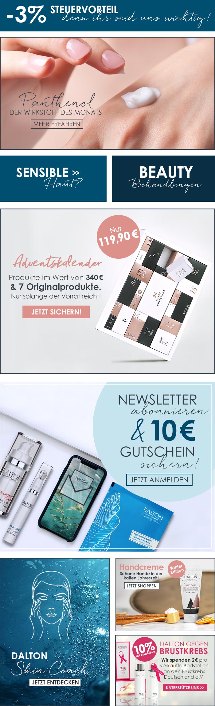Dalton Themen im Überblick