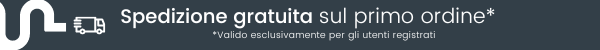 Spedizione gratuita sul primo ordine Spedizione gratuita sul primo ordine