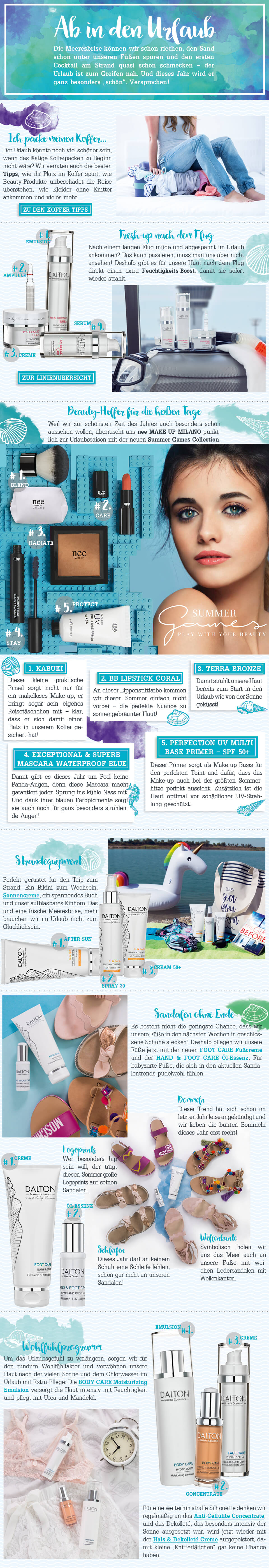 Themenwelt Ab in den Urlaub Beauty-Tipps für den Sommerurlaub