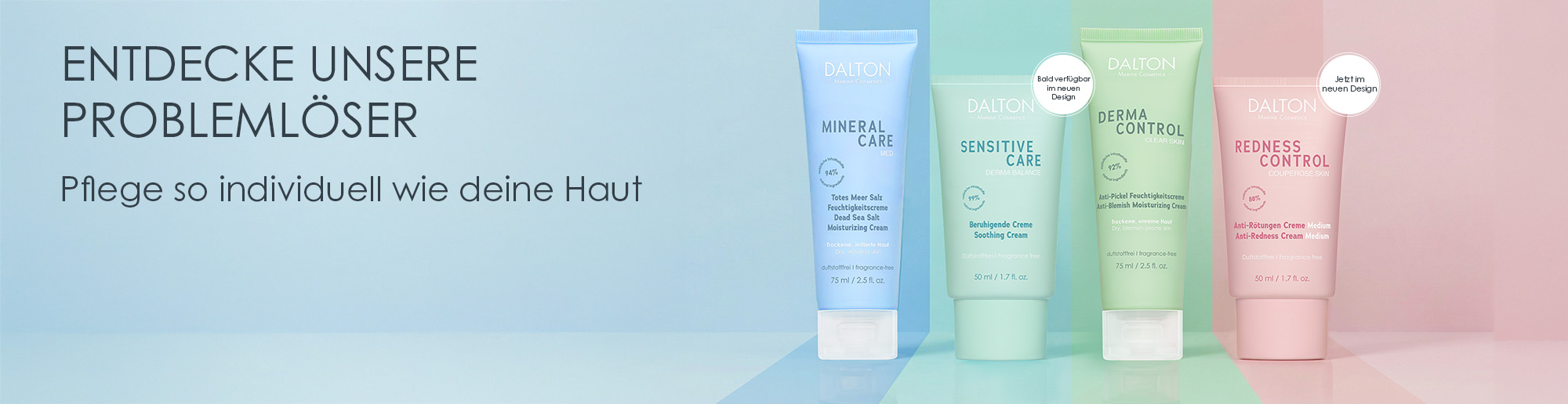 Pflegekonzept fÃ¼r verschiedene Hautprobleme