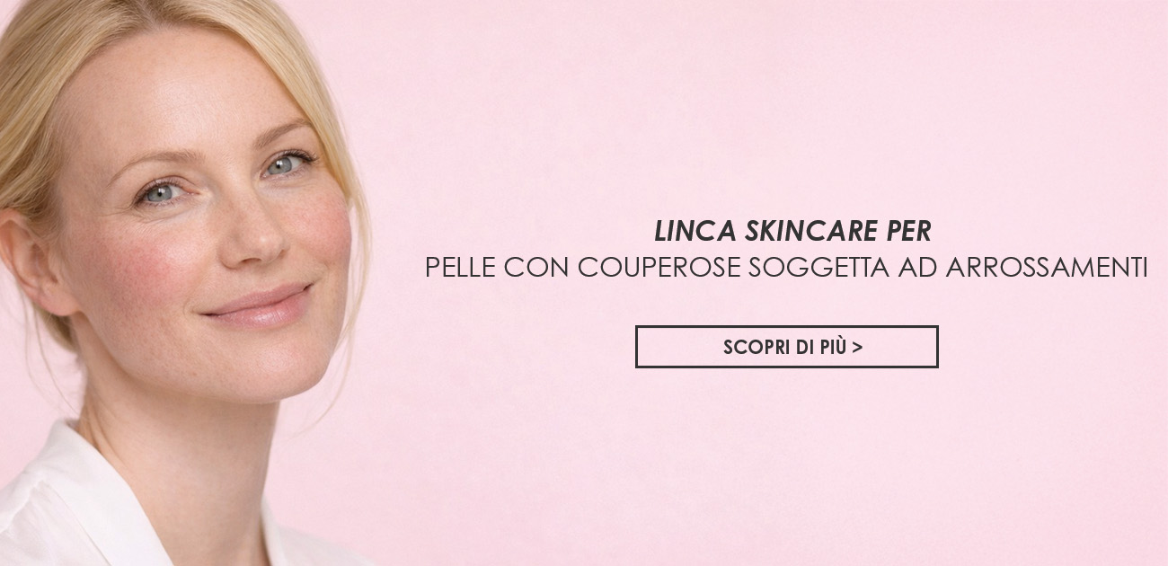 Linea skincare per la pelle con couperose soggetta ad arrossamenti