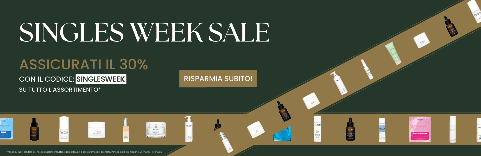 Singles Week Sale Assicurati il 30%