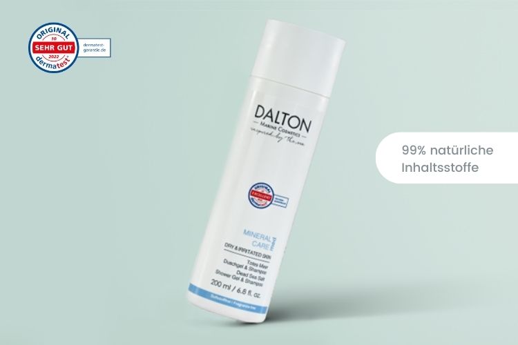 Mildes Duschgel und Shampoo gegen schuppige Kopfhaut