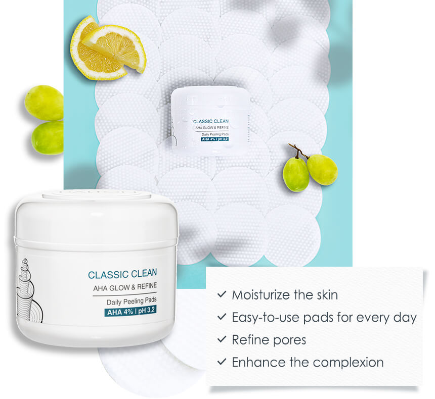 View CLASSIC CLEAN AHA Daily Peeling Pads Exfoliating Pads for every day