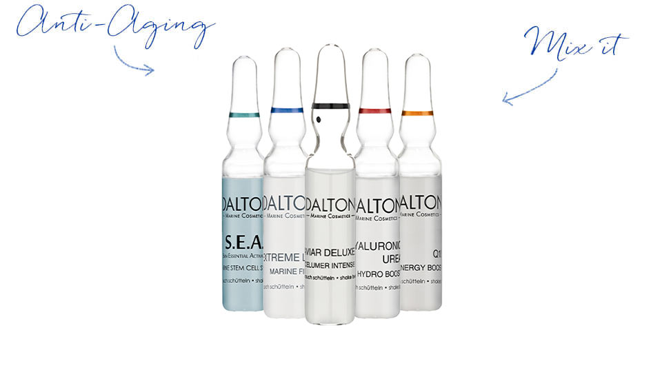 Le fiale DALTON antiage in un unico set