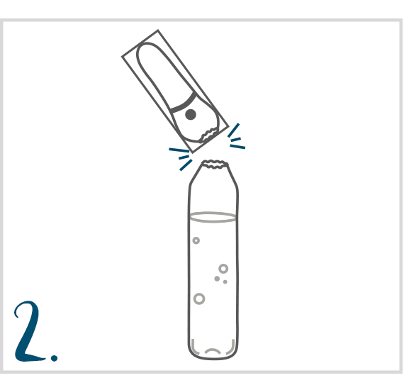 Ampullen auftragen Schritt 2 Ampulle richtig öffnen