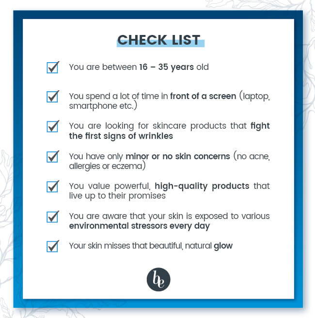 Check list young skin