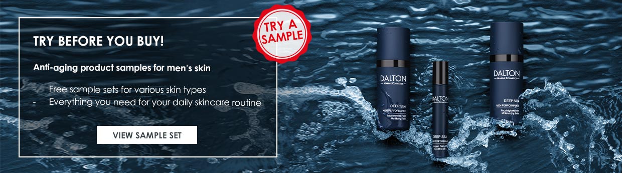 Deep Sea Anti-Aging Skincare samples for men