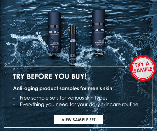 Deep Sea Anti-Aging Skincare samples for men