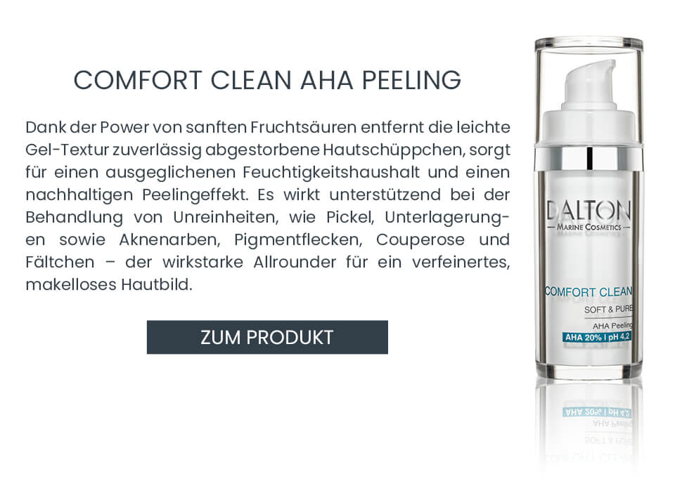 AHA Fruchtsäure Peeling gegen Unreinheiten und Pickel