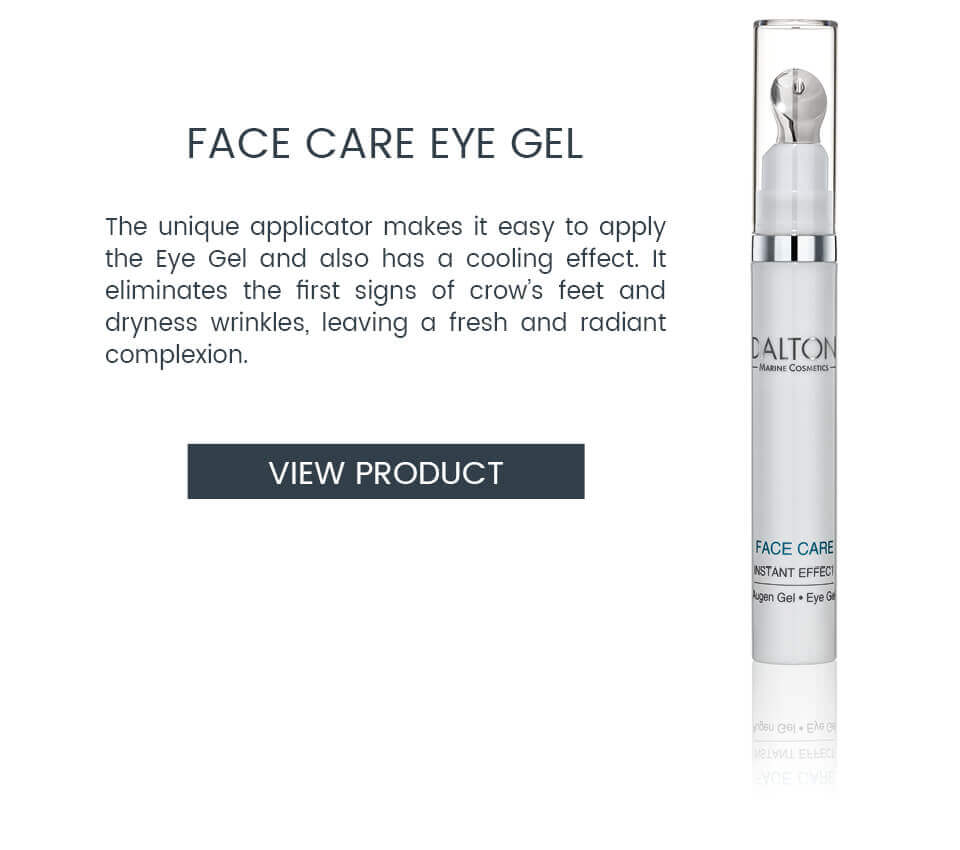 Cooling eye gel to reduce crow’s feet and puffy eyes
