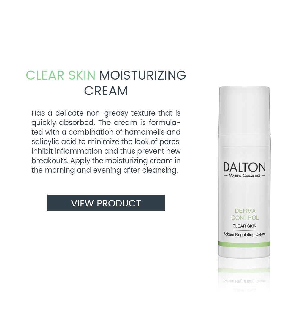 Anti-pimple moisturizer for dry skin with pimples