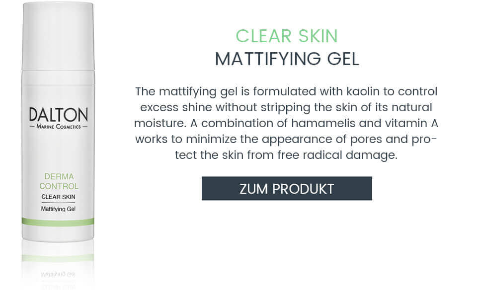 Mattifying gel for oily skin with pimples