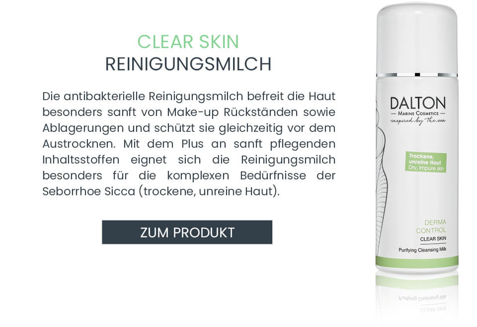 Anti-Pickel Reinigungsmilch für trockene unreine Haut