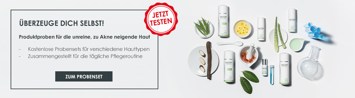 Probenset für die zu Akne neigende Haut