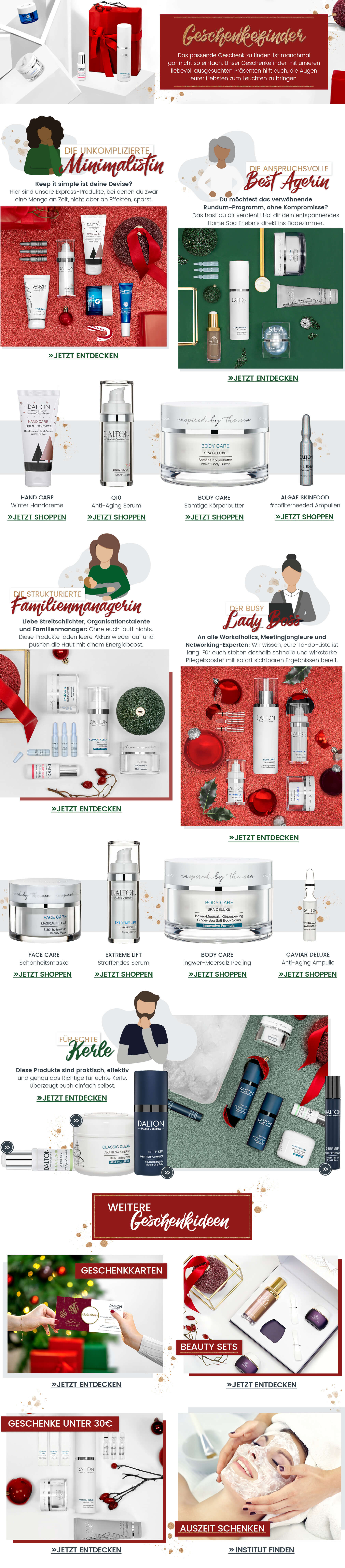 DALTON Geschenkefinder Beauty Geschenkideen