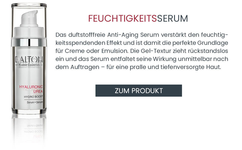 Zum Anti-Aging Serum der HYALURONIC UREA Feuchtigkeitspflege Linie