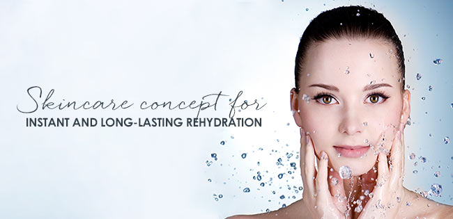 Anti-aging hydrating skincare for dry, dehydrated skin]