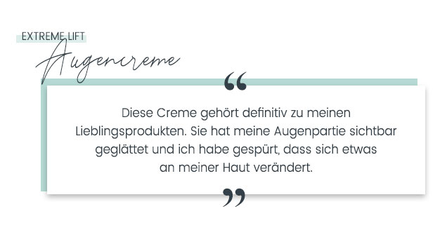 Extreme Lift Augencreme Isabel Edvardssons Lieblings Augencreme
