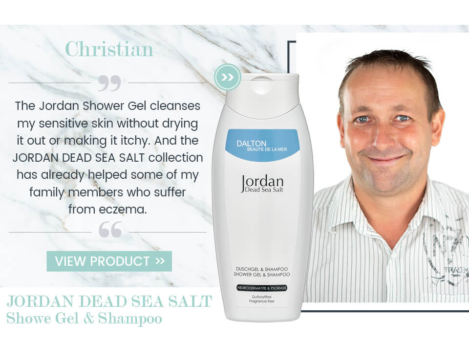 Dead Sea salt shower gel and shampoo fragrance-free