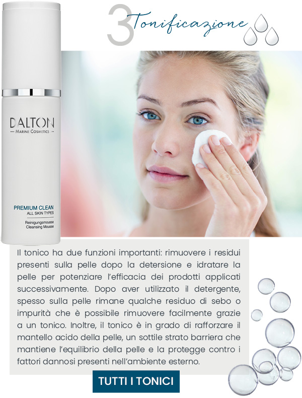 La routine skincare Dalton: Tonificazione