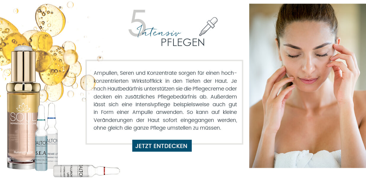 Dalton Pflegeritual Intensiv pflegen mit Seren und Konzentrate