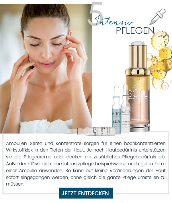 Dalton Pflegeritual Intensiv pflegen mit Seren und Konzentrate