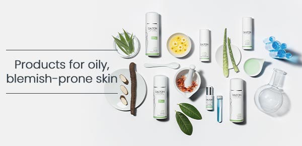 Products for oily acne-prone skin