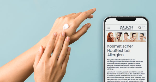 Kosmetischer Hauttest bei Allergien Kosmetischer Hauttest bei Allergien