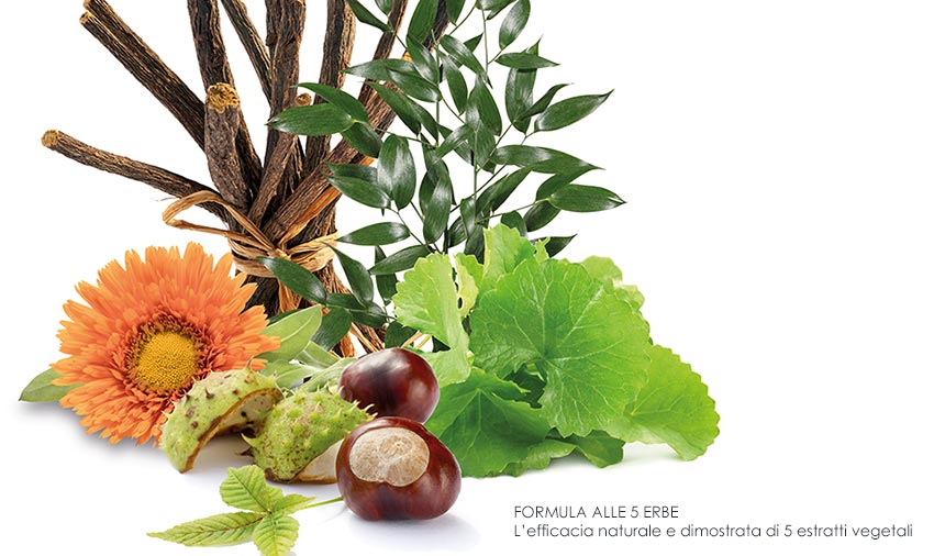 Formula alle 5 Erbe REDNESS CONTROL, trattamento contro la couperose con la Formula alle 5 Erbe