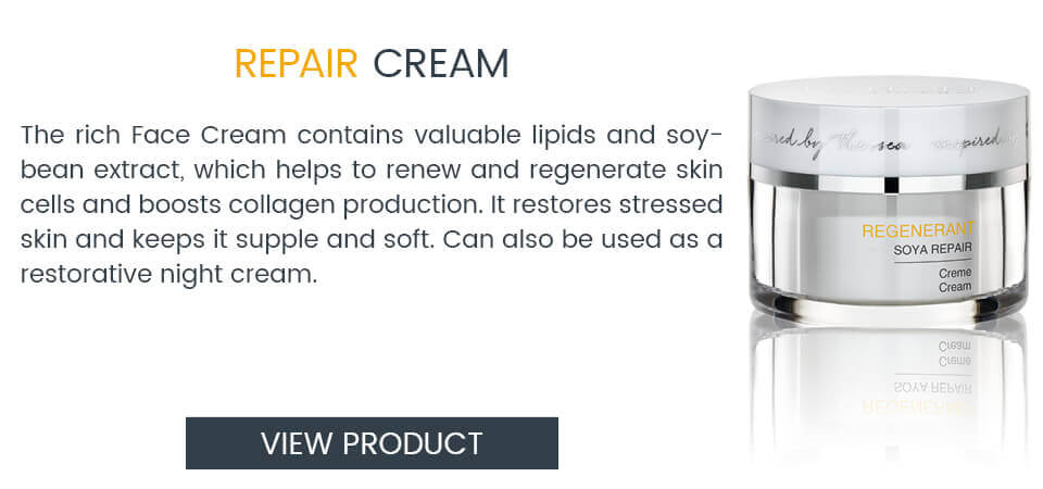 Face Cream with soybean extract for skin regeneration