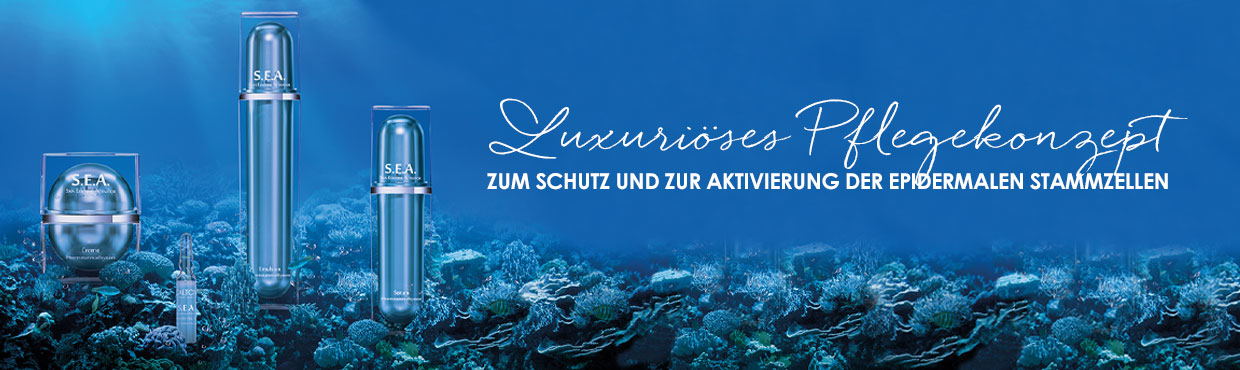 Luxuriöse S.E.A. Anti-Aging Pflegelinie Die Linienübersicht der luxuriösen S.E.A. Anti-Aging Pflegelinie