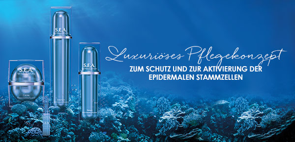 Luxuriöse S.E.A. Anti-Aging Pflegelinie Die Linienübersicht der luxuriösen S.E.A. Anti-Aging Pflegelinie