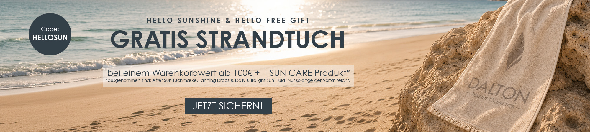 Gratis Strandhandtuch