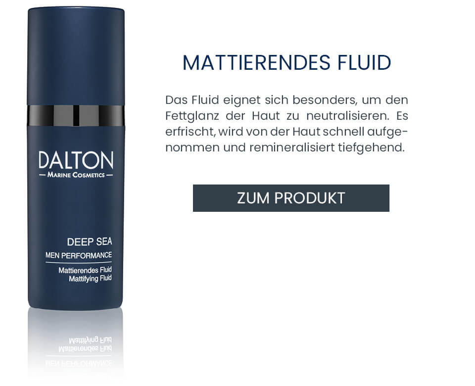 Mattierendes Fluid Männerhaut