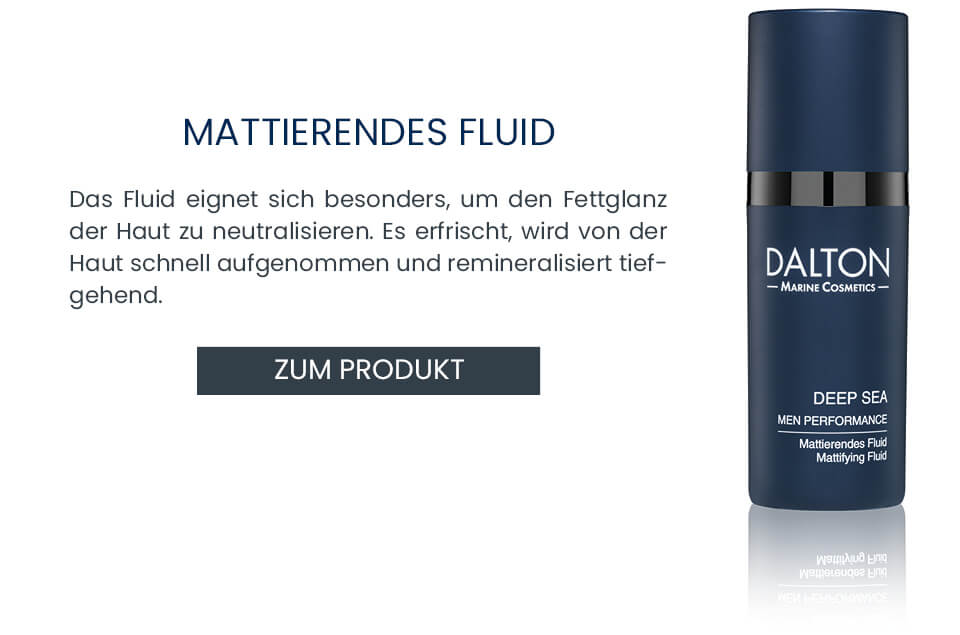 Mattierendes Fluid Männerhaut