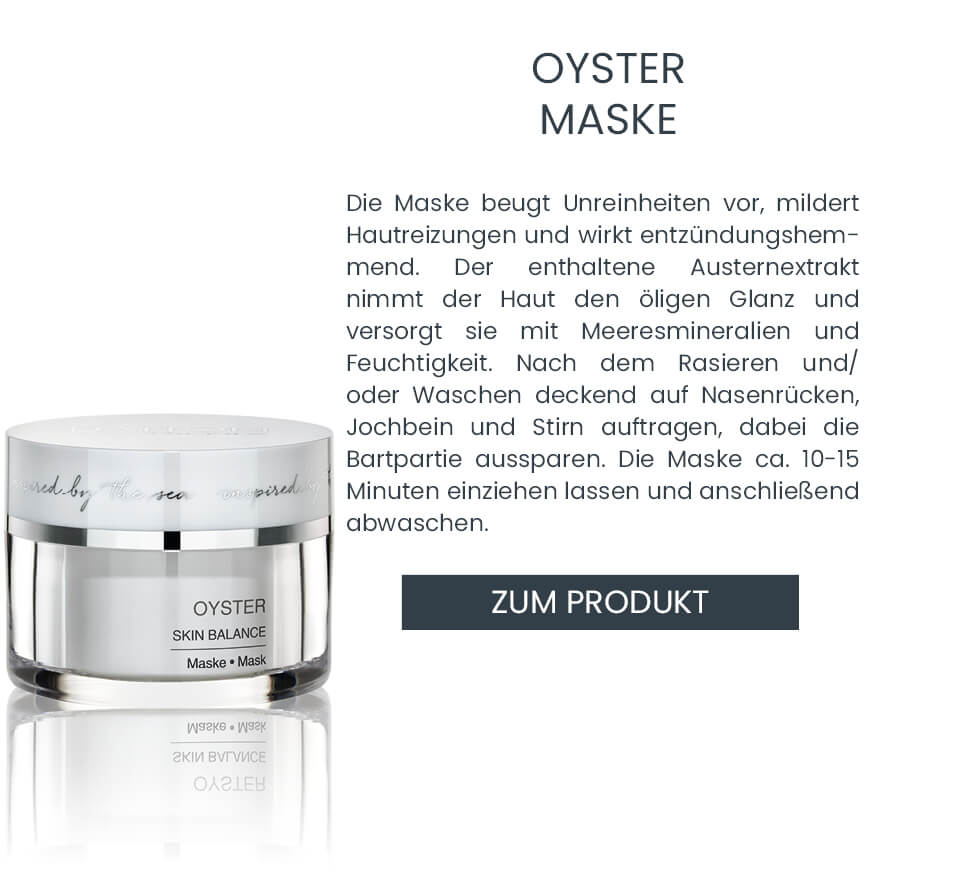 Oyster mattierende Maske für Mischhaut