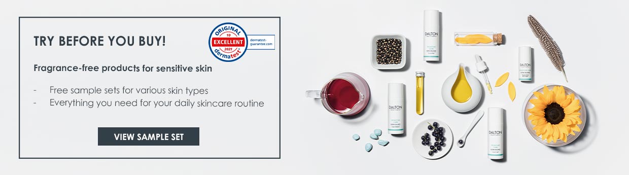 Sensitive Care samples for hypersensitive skin